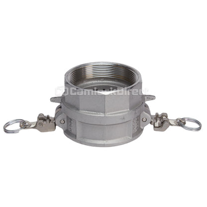 Aluminum Locking 6" Female Camlock x 6" Female NPT (USA)