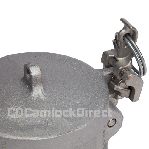 Aluminum Locking 6" Female Camlock Dust Cap (USA)