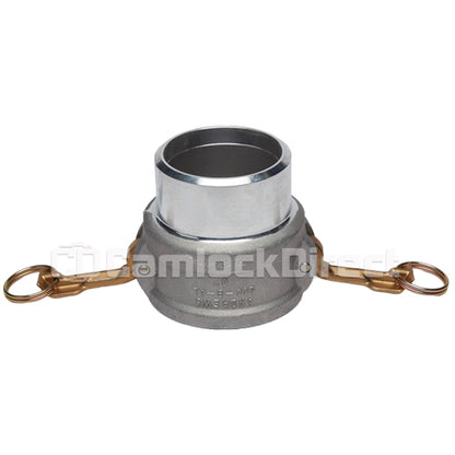 Aluminum 3" Female Camlock Fitting x 3" Schedule 40 Butt Weld