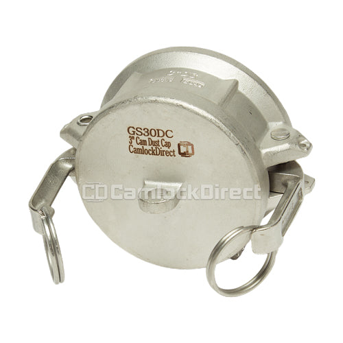 Stainless Steel 3" Camlock Female Dust Cap