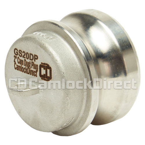 Stainless Steel 2" Camlock Male Dust Plug