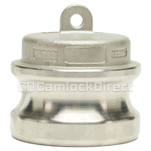 Stainless Steel 2" Camlock Male Dust Plug