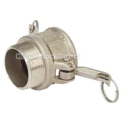 Stainless Steel 2" Female Camlock x 2" Male NPT