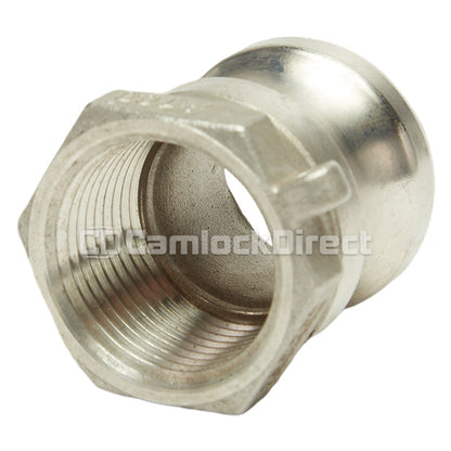 Stainless Steel 1" Male Camlock x 1" Female NPT