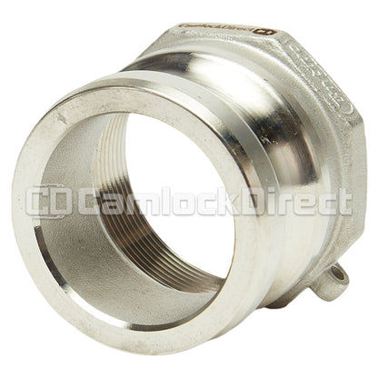 Stainless Steel 2" Male Camlock x 2" Female NPT