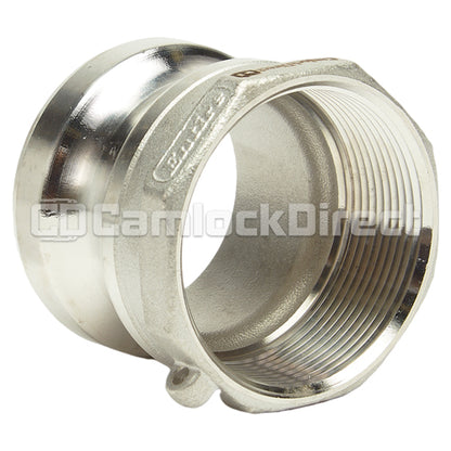 Stainless Steel 2" Male Camlock x 2" Female NPT