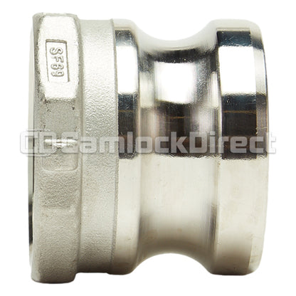 Stainless Steel 2" Male Camlock x 2" Female NPT