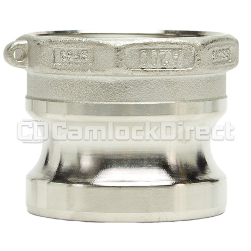 Stainless Steel 2" Male Camlock x 2" Female NPT