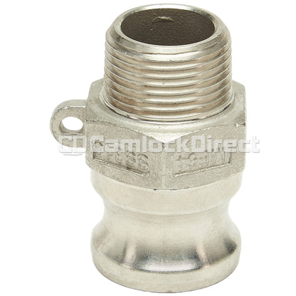 Stainless Steel 3/4" Camlock Male x 3/4" NPT Male