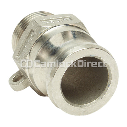 Stainless Steel 3/4" Camlock Male x 3/4" NPT Male