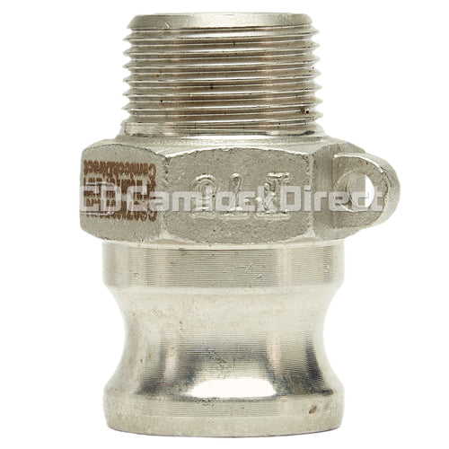 Stainless Steel 3/4" Camlock Male x 3/4" NPT Male