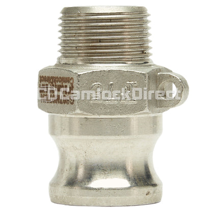 Stainless Steel 3/4" Camlock Male x 3/4" NPT Male