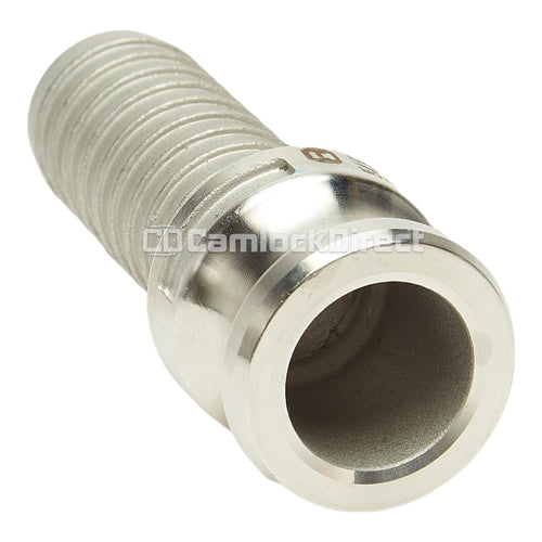 Stainless Steel 1" Male Camlock to Hose Shank