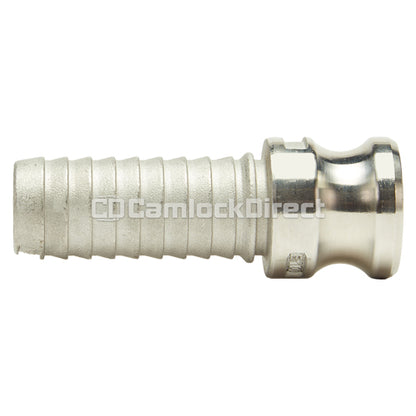 Stainless Steel 1" Male Camlock to Hose Shank