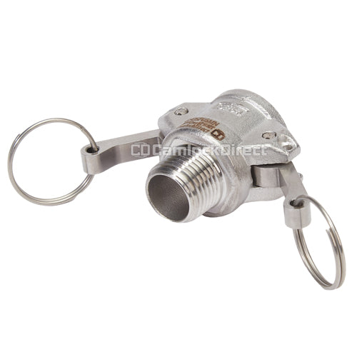 Stainless Steel 1/2" Female Camlock x 1/2" Male NPT