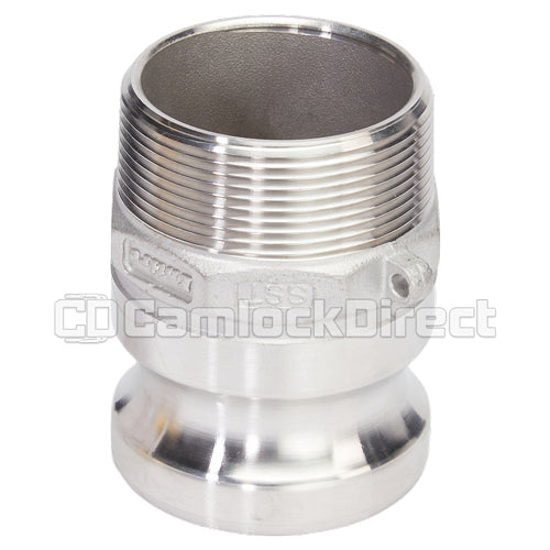 Stainless Steel 2" Camlock Male x 2" NPT Male