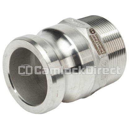 Stainless Steel 2" Camlock Male x 2" NPT Male