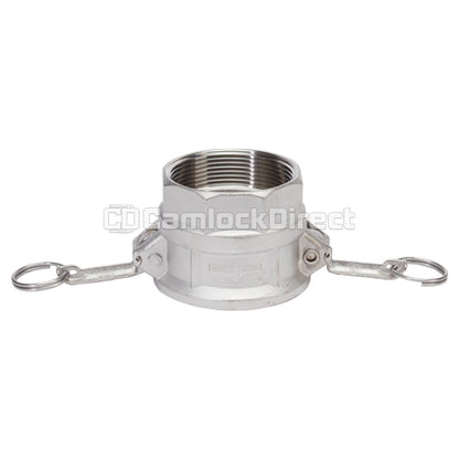 Stainless Steel 3" Female Camlock x 3" Female NPT