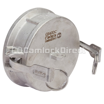 Stainless Steel 4" Camlock Female Dust Cap