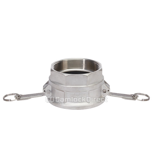 Stainless Steel 4" Female Camlock x 4" Female NPT