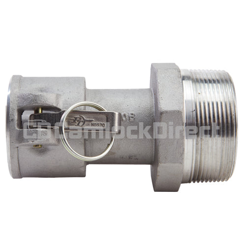 Aluminum 2" Female Camlock x 3" Male NPT