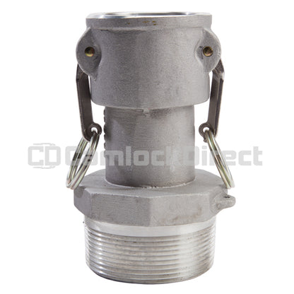 Aluminum 2" Female Camlock x 3" Male NPT