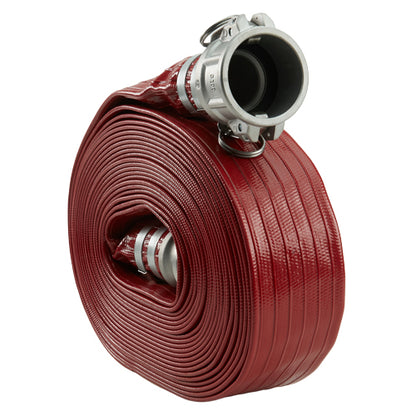 Red 6" x 50' Camlock Medium Duty Hose