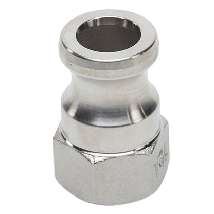 Stainless Steel 1/2" Male Camlock x 1/2" Female NPT (USA)