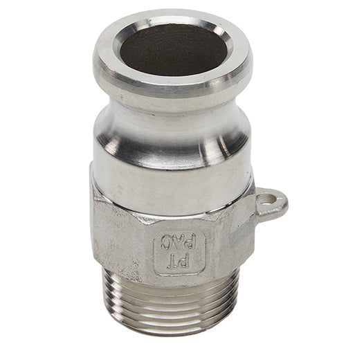 Stainless Steel 1" Camlock Male x 1" NPT Male (USA)