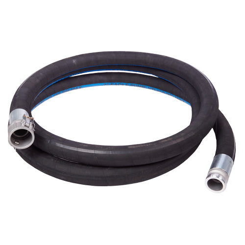 Black 3" x 15' Heavy-Duty Camlock Suction Hose