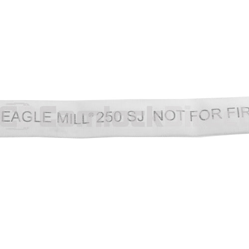 White 1 1/2" x 100' Camlock Single Jacket Mill Hose