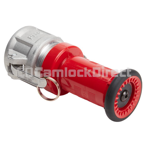 Aluminum 2" Camlock With Red Plastic Nozzle