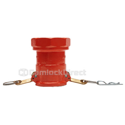 Aluminum 2" Female Camlock x 2 1/2" Female NH Fire Hose