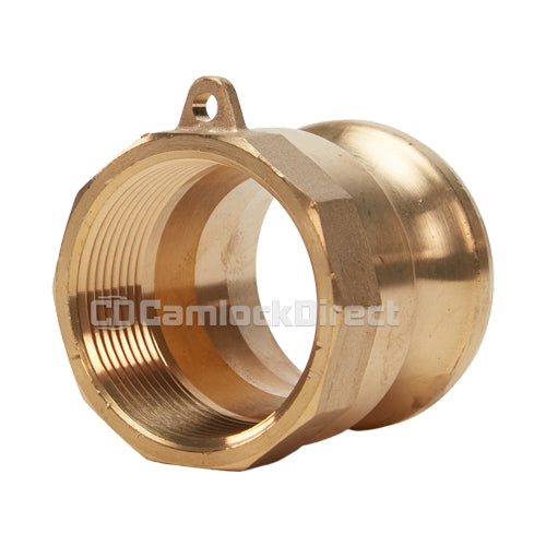 Brass 1 1/2" Male Camlock x 1 1/2" Female NPT