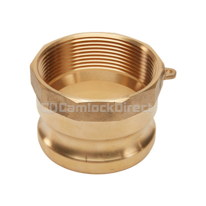 Brass 4" Male Camlock x 4" Female NPT