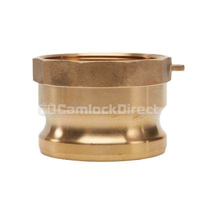 Brass 4" Male Camlock x 4" Female NPT