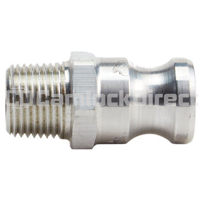 Aluminum 1/2" Male Camlock x 1/2" Male NPT