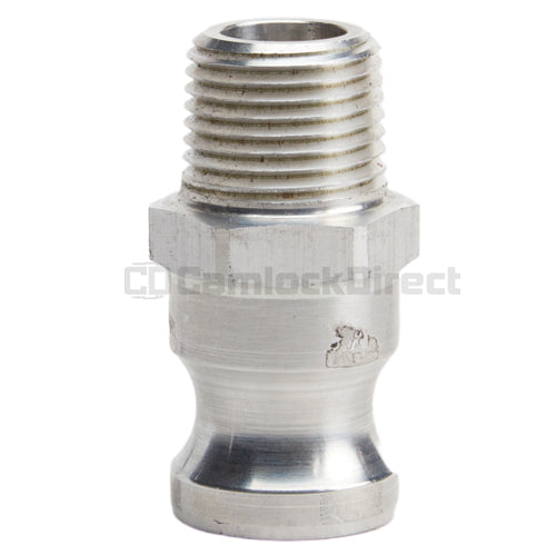 Aluminum 1/2" Male Camlock x 1/2" Male NPT