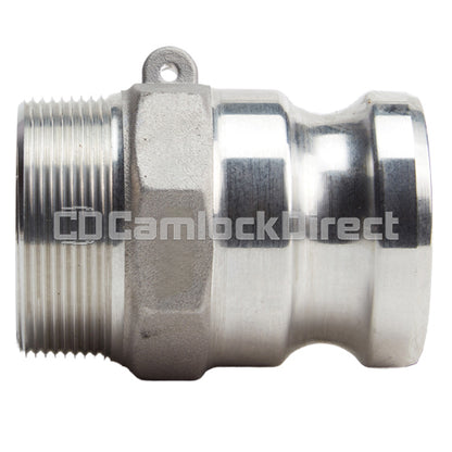 Aluminum 2" Male Camlock x 2" Male NPT