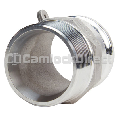 Aluminum 3" Male Camlock x 3" Male NPT