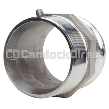 Aluminum 6" Male Camlock x 6" Male NPT