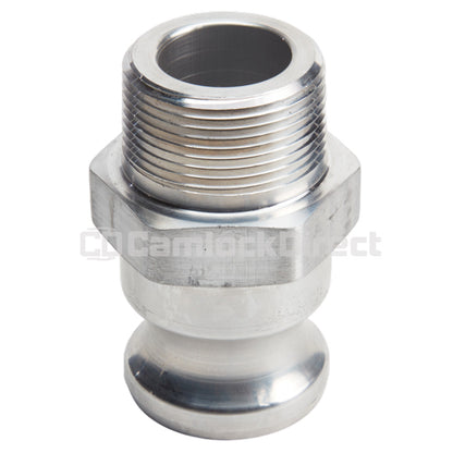 Aluminum 1 1/4" Male Camlock x 1 1/4" Male NPT