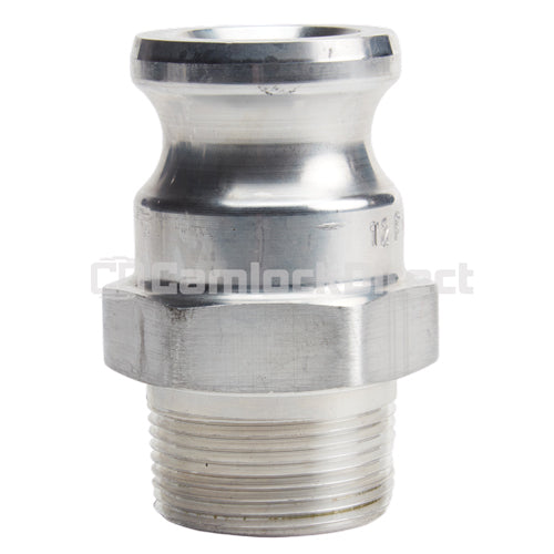 Aluminum 1 1/4" Male Camlock x 1 1/4" Male NPT