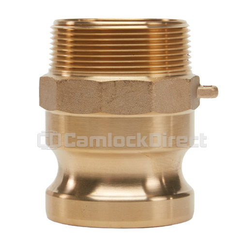 Brass 2 Male Camlock Fitting x 2 Male Pipe Thread