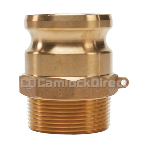 Brass 2 1/2" Male Camlock x 2 1/2" Male NPT