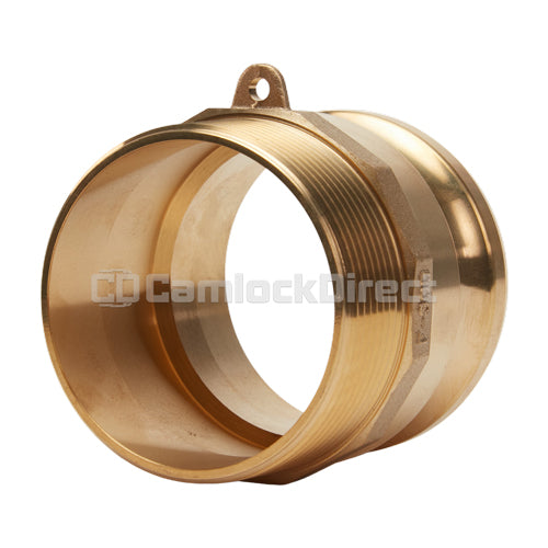 Brass 4" Male Camlock x 4" Male NPT