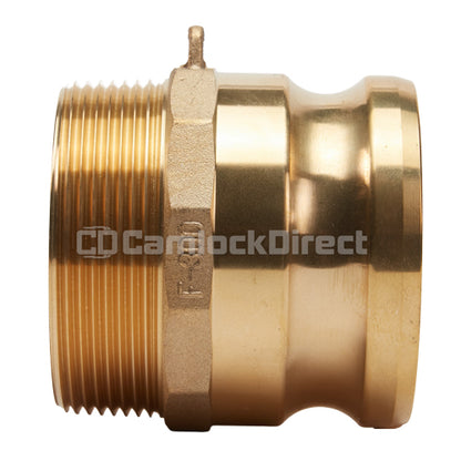 Brass 4" Male Camlock x 4" Male NPT