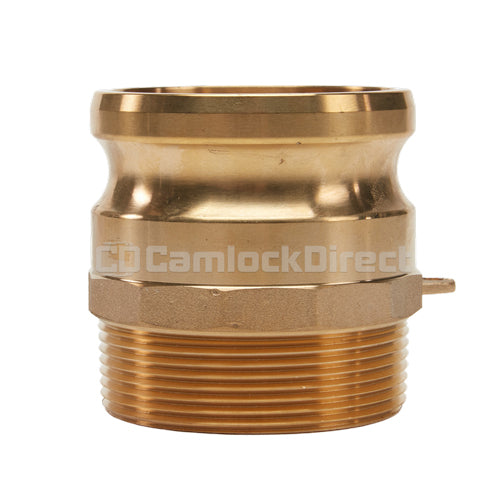 Brass 4" Male Camlock x 4" Male NPT