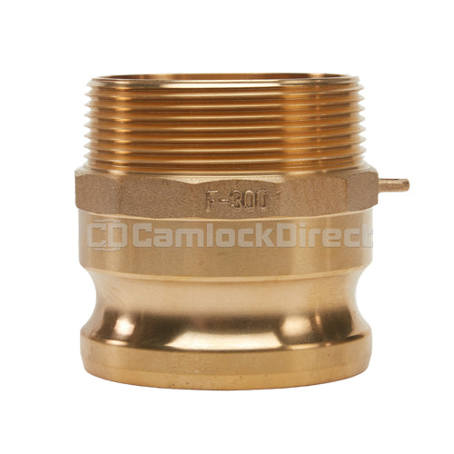 Brass 4" Male Camlock x 4" Male NPT