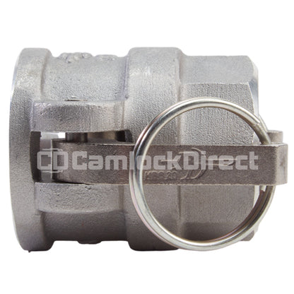 Aluminum 1 1/4" Female Camlock x 1 1/4" Female NPT